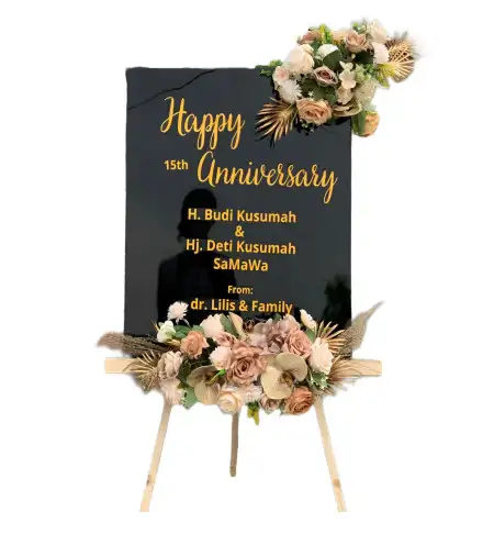 Papan Bunga Akrilik Muara Batang Toru